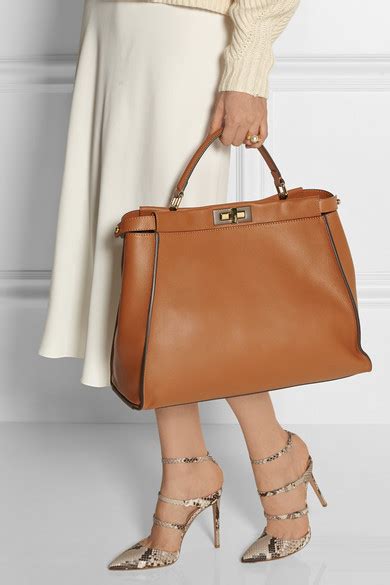 fendi peekaboo 33cm|Fendi large peekaboo tote.